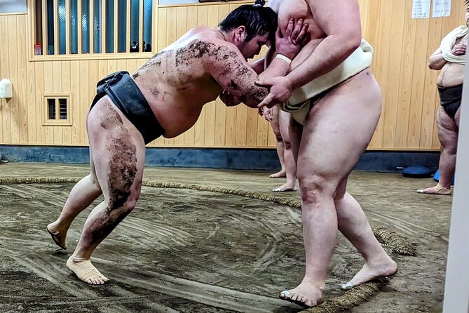 Morning Sumo Practice Viewing in Tokyo - Seeing warmups, practice bouts, and ritual