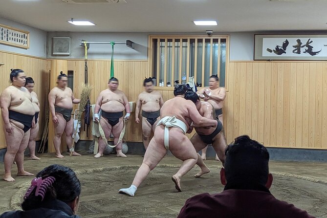 Morning Sumo Practice Viewing in Tokyo - Entering Naruto-beya in Sumida