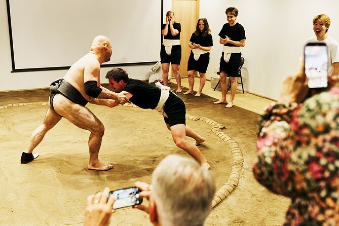 Osaka Sumo Experience with Live Show and Audience Challenge - From sacred ritual to explosive tachiai