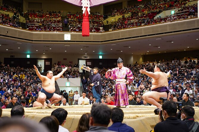 Seat B Ticket Tokyo Sumo Wrestling Tournament in Ryogoku - Ryogoku Edo Noren, a useful starting point at 1:30pm