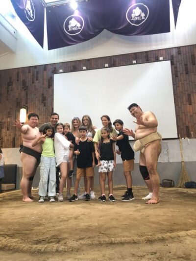 Challenge Sumo Wrestlers and Enjoy Meal