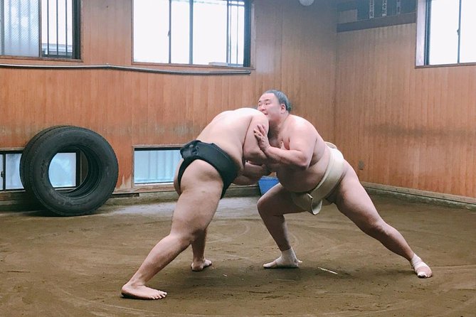 Tokyo Ryogoku Sumo Morning Practice + Photo Shoot with Wrestlers - Who Will Get the Most From This Visit