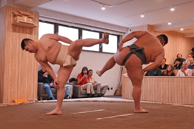 Tokyo Shinjuku Sumo Show & Experience with Photo - The audience challenge is the comic highlight