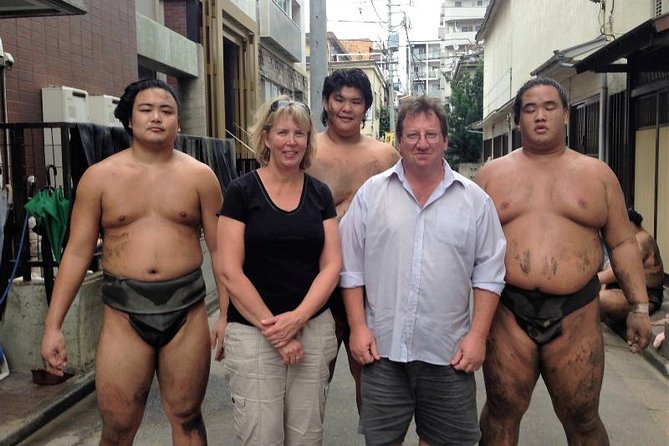Tokyo Sumo Morning Practice Tour at Stable - Sitting close to serious morning training