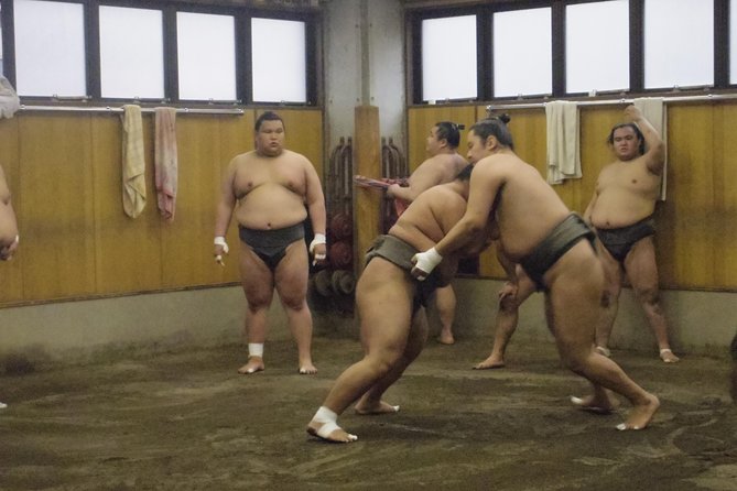 Tokyo Sumo Morning Practice Tour at Stable - The photo opportunity and the quick exit