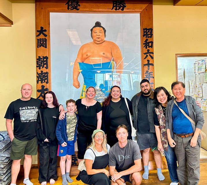 Tokyo: Sumo Morning Practice with journalists. Not fake show - What the journalist guide adds