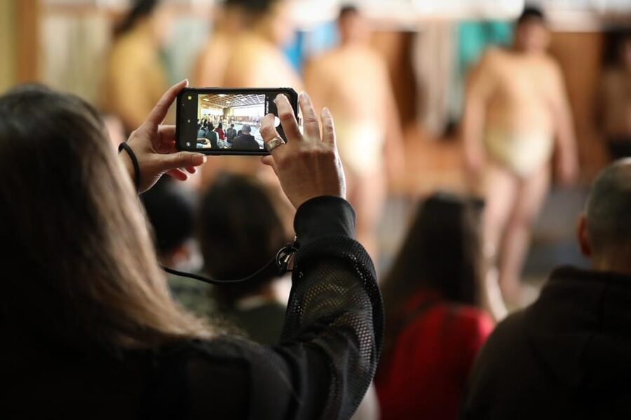Tokyo: Sumo Morning Practice with journalists. Not fake show - Is $103 a fair price?