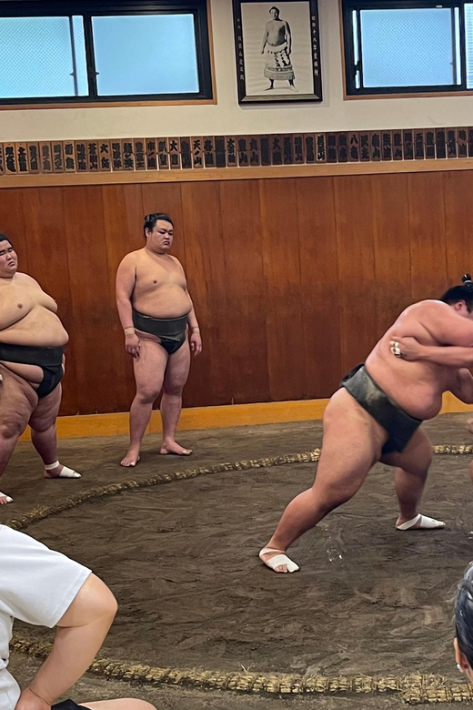 Tokyo: Sumo Morning Practice with Photo Banzuke and Guide - The Photo Stop and Walks Back