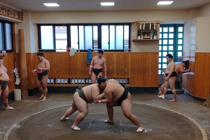 Tokyo Sumo Practice Watching & Visit Town from Samurai era - Why the sumo stable makes this morning special