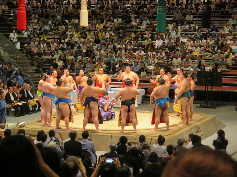 Tokyo: Sumo Tournament with Guide & Assigned Reserved Seat - Watching the tournament from a B or C class seat
